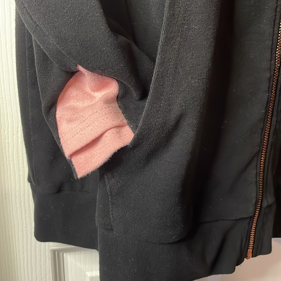 EUC Michelle Mae Black hoodie with pink accents size 2X - Picture 4 of 5